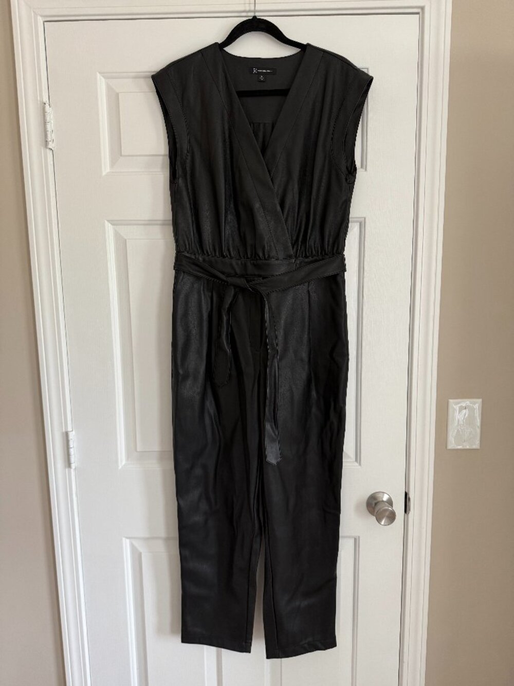 leather jumpsuit
